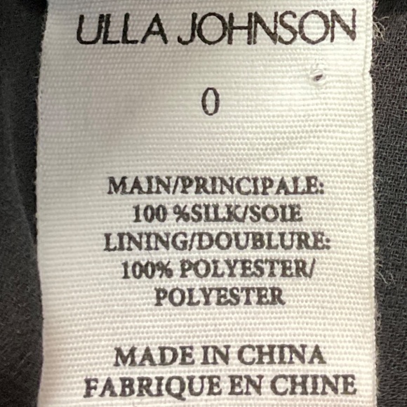 ULLA JOHNSON BLACK / ORANGE VALERIAN PRINT ADARA DRESS - Picture 5 of 7